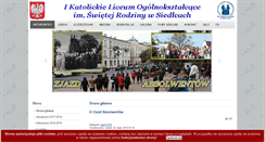 Desktop Screenshot of klosiedlce.pl